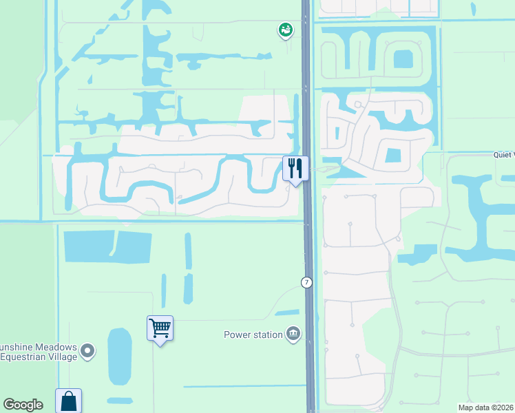 map of restaurants, bars, coffee shops, grocery stores, and more near 10305 Avenida Del Rio in Delray Beach
