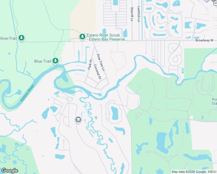 map of restaurants, bars, coffee shops, grocery stores, and more near 4707 Riverside Drive in Estero