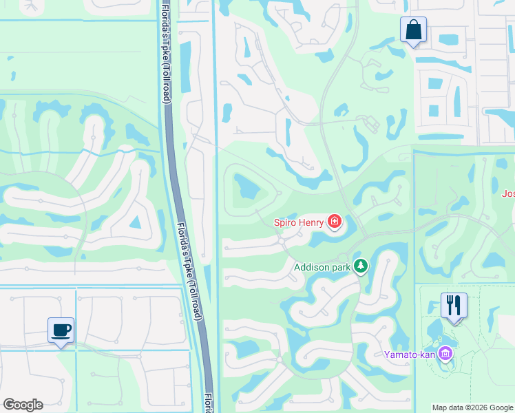 map of restaurants, bars, coffee shops, grocery stores, and more near 7688 Villa D Este Way in Delray Beach