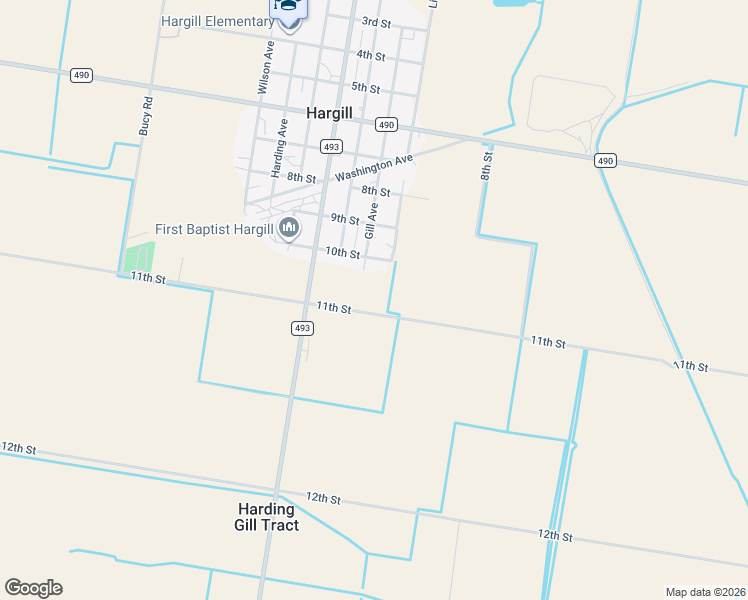 map of restaurants, bars, coffee shops, grocery stores, and more near 13028 11th Street in Monte Alto