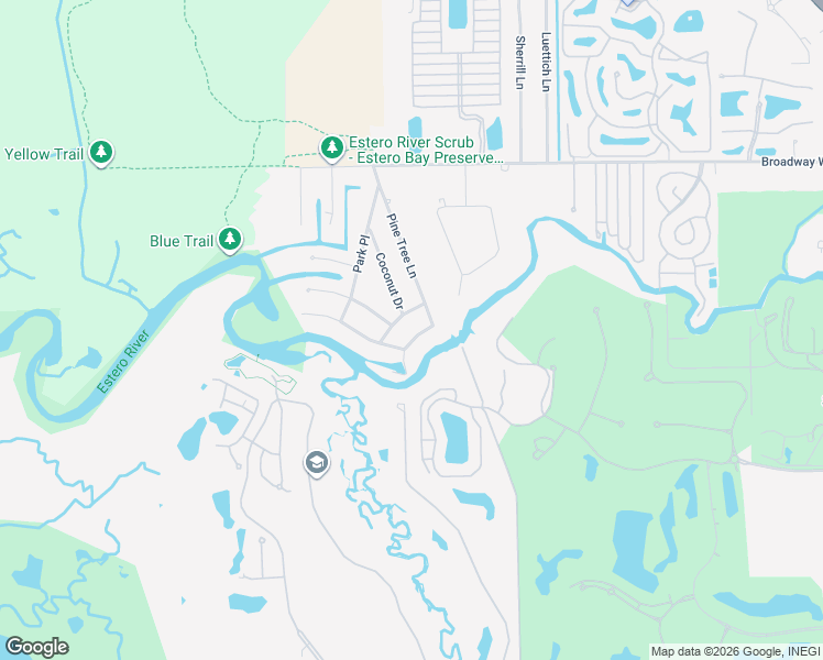 map of restaurants, bars, coffee shops, grocery stores, and more near 4707 Riverside Drive in Estero