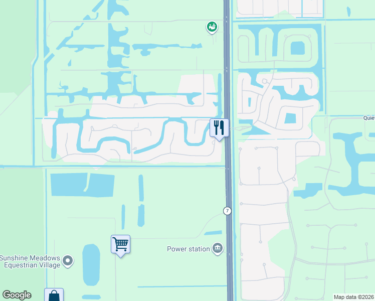 map of restaurants, bars, coffee shops, grocery stores, and more near 10265 Avenida Del Rio in Delray Beach
