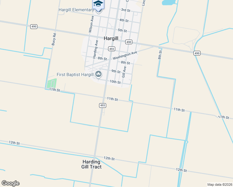 map of restaurants, bars, coffee shops, grocery stores, and more near 13028 11th Street in Monte Alto