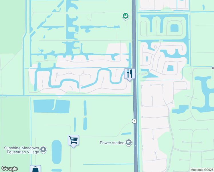 map of restaurants, bars, coffee shops, grocery stores, and more near 10265 Avenida Del Rio in Delray Beach