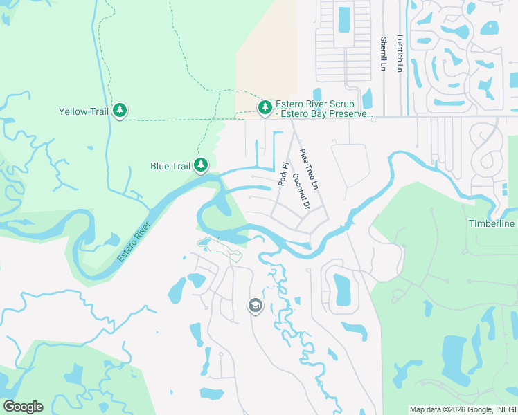 map of restaurants, bars, coffee shops, grocery stores, and more near 4984 Royal Palm Drive in Estero
