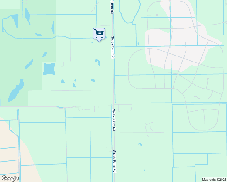 map of restaurants, bars, coffee shops, grocery stores, and more near 20667 Six Ls Farm Road in Estero