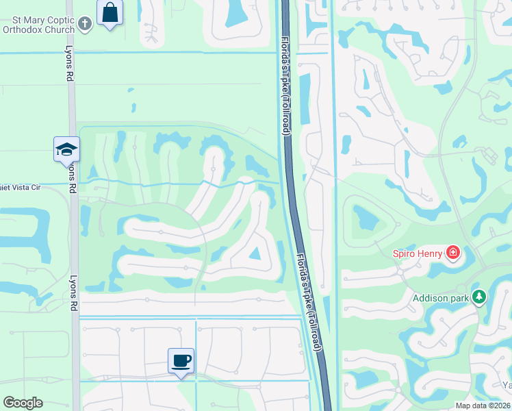 map of restaurants, bars, coffee shops, grocery stores, and more near 8023 Laurel Ridge Court in Delray Beach