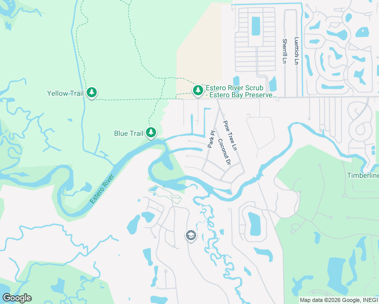 map of restaurants, bars, coffee shops, grocery stores, and more near 4984 Royal Palm Drive in Estero