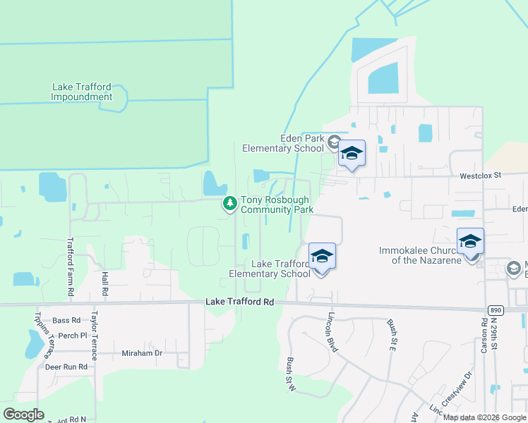 map of restaurants, bars, coffee shops, grocery stores, and more near 1268 Allegiance Way in Immokalee