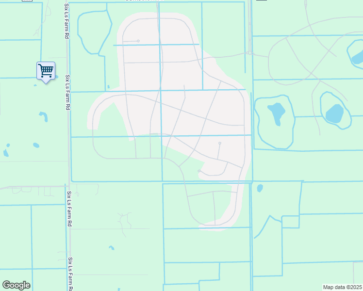 map of restaurants, bars, coffee shops, grocery stores, and more near 18450 Glades Farm Road in Estero