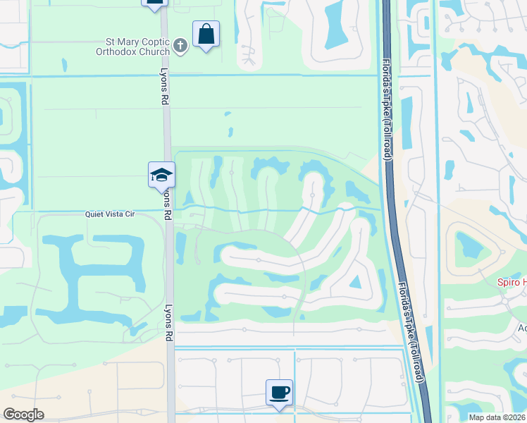 map of restaurants, bars, coffee shops, grocery stores, and more near 15997 D Alene Drive in Delray Beach