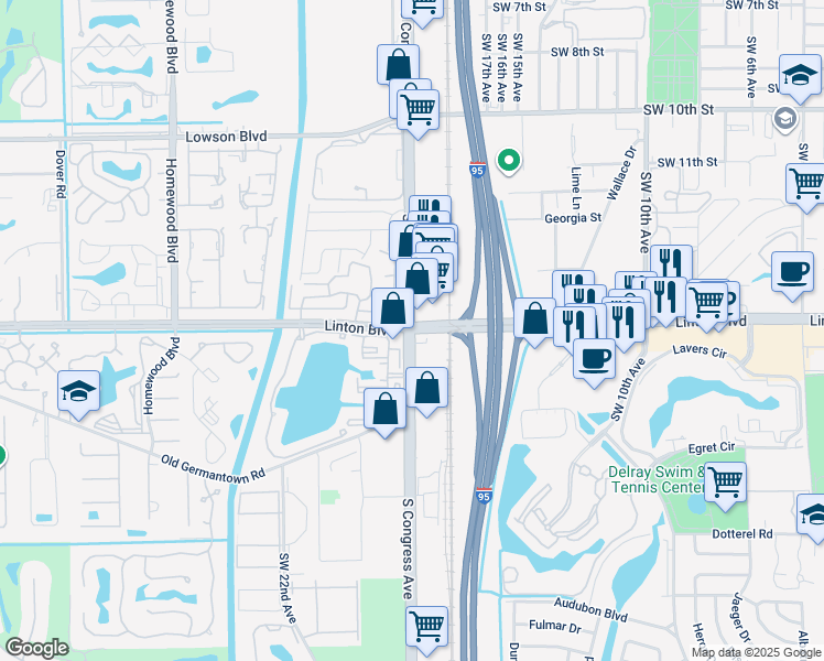 Linton Blvd & S Congress Ave, Delray Beach FL Walk Score