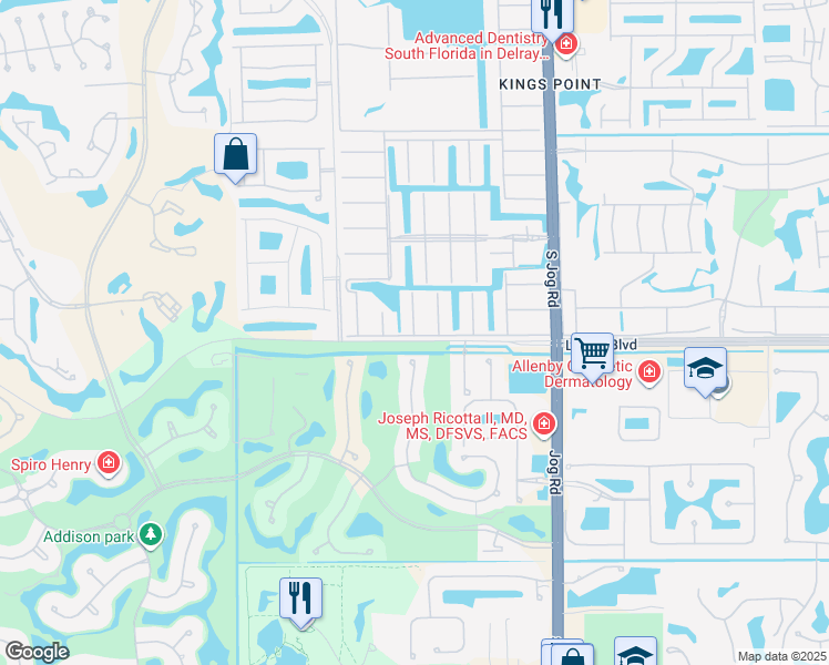 map of restaurants, bars, coffee shops, grocery stores, and more near 7 Saxony Lane in Delray Beach