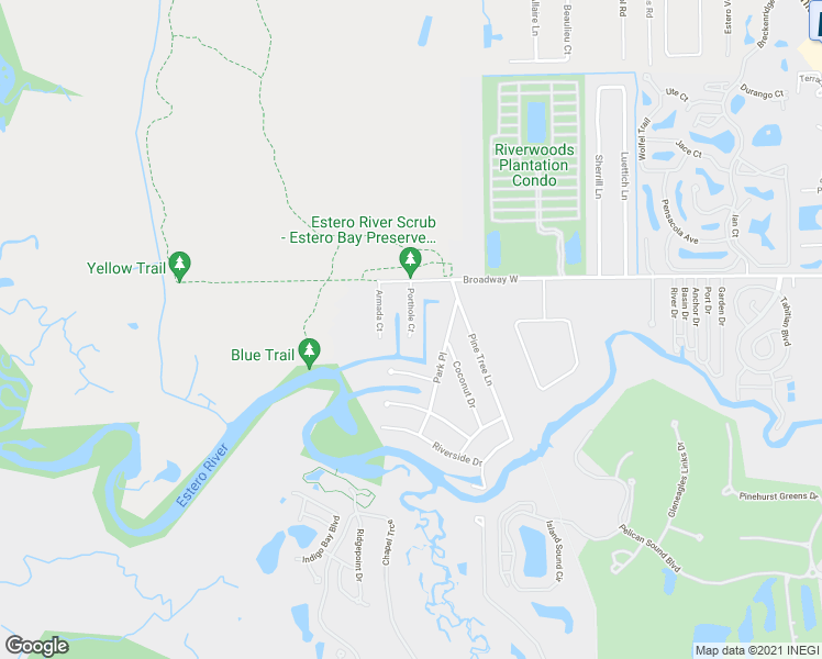 map of restaurants, bars, coffee shops, grocery stores, and more near 20620 Porthole Court in Estero