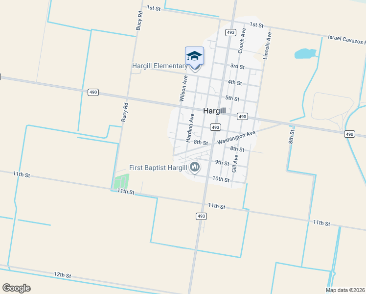map of restaurants, bars, coffee shops, grocery stores, and more near 29360 South Harding Avenue in Edcouch
