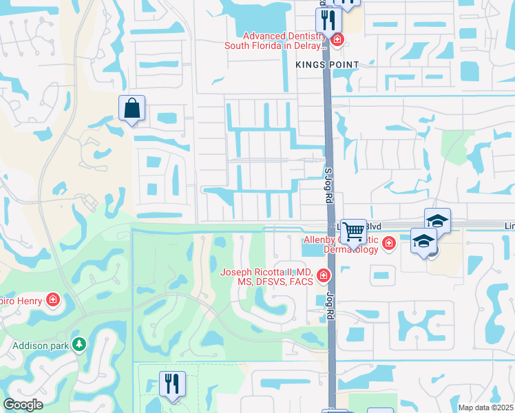 map of restaurants, bars, coffee shops, grocery stores, and more near 402 Saxony Way in Delray Beach