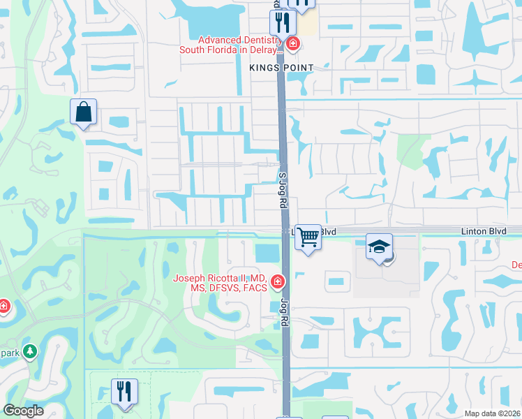 map of restaurants, bars, coffee shops, grocery stores, and more near 138 Saxony Circle in Delray Beach
