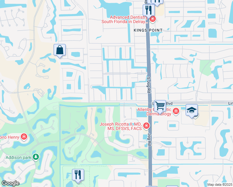 map of restaurants, bars, coffee shops, grocery stores, and more near 402 Saxony Way in Delray Beach