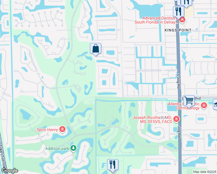 map of restaurants, bars, coffee shops, grocery stores, and more near 7260 Demedici Circle in Delray Beach