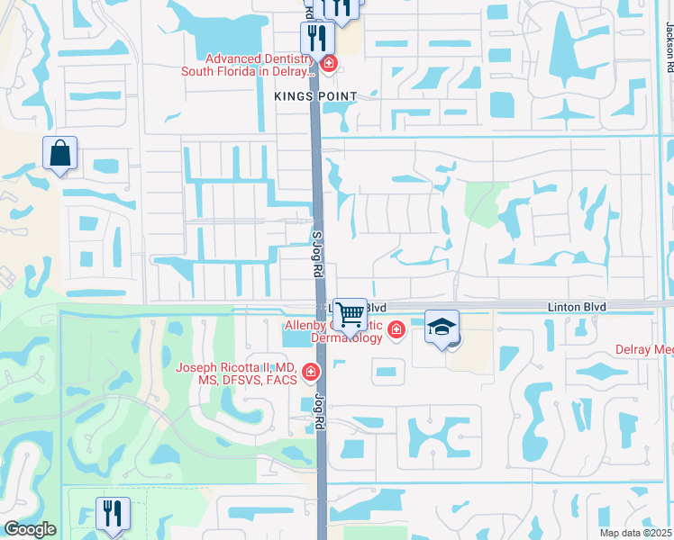 map of restaurants, bars, coffee shops, grocery stores, and more near 79 Flanders B in Delray Beach