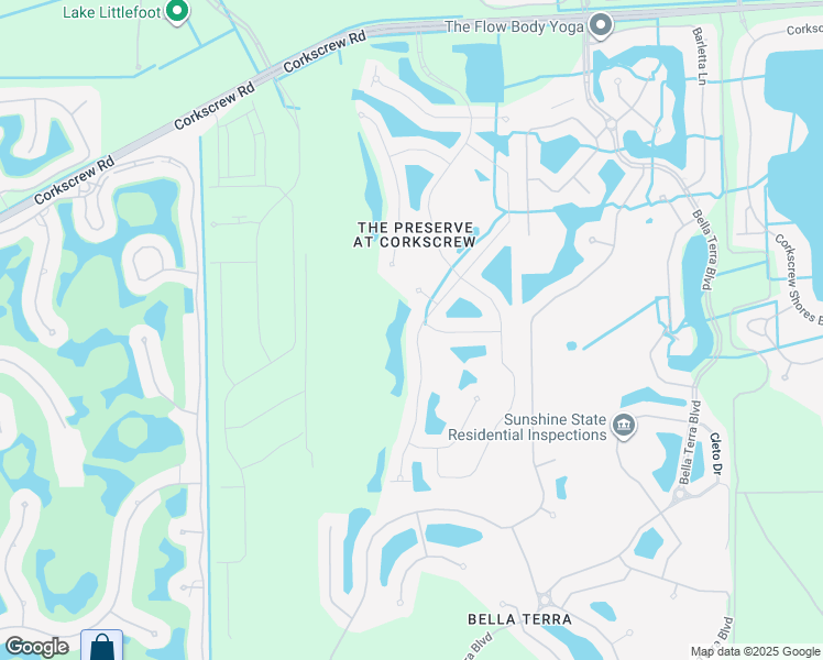 map of restaurants, bars, coffee shops, grocery stores, and more near 20418 Black Tree Lane in Estero