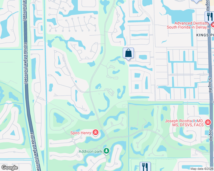 map of restaurants, bars, coffee shops, grocery stores, and more near 7418 Victory Lane in Delray Beach