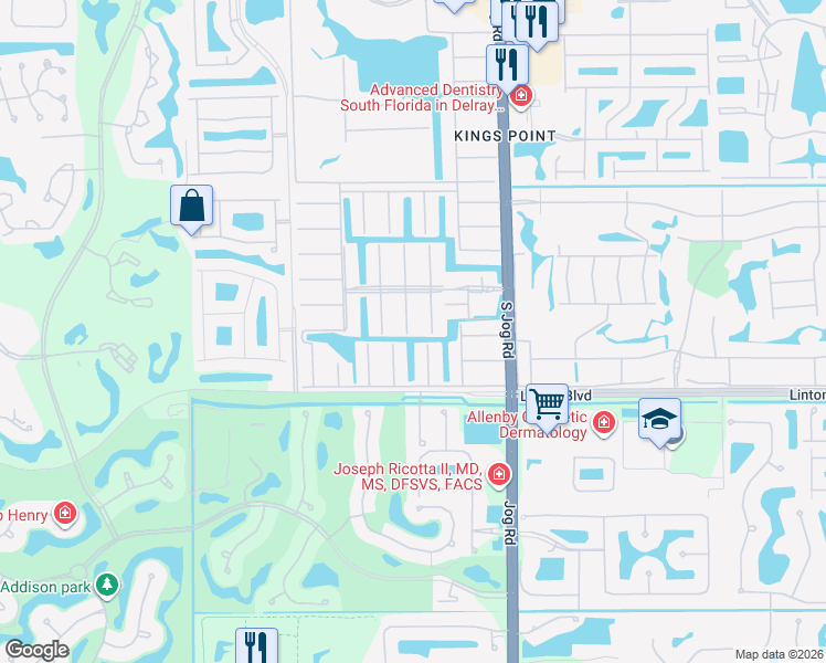map of restaurants, bars, coffee shops, grocery stores, and more near 562 Monaco Way in Delray Beach
