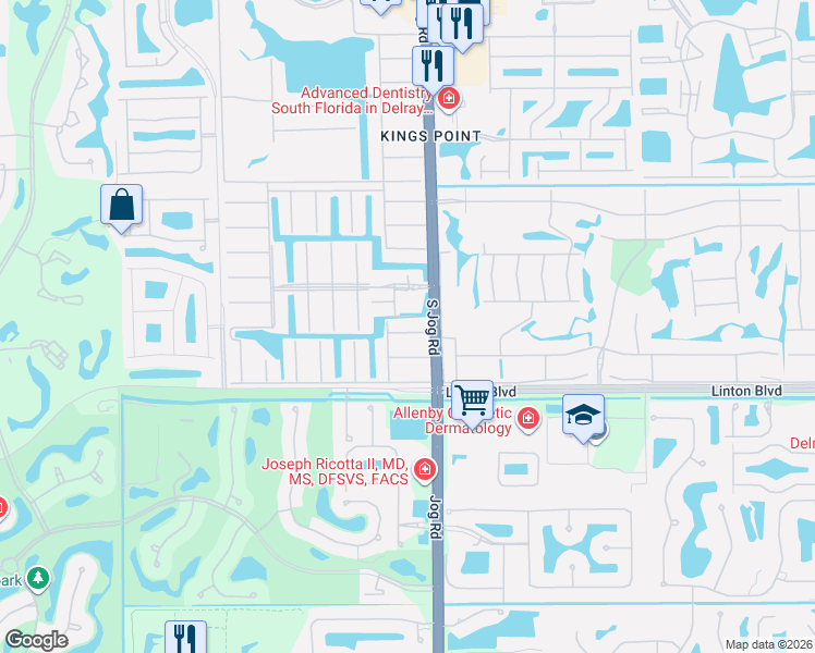 map of restaurants, bars, coffee shops, grocery stores, and more near 732 Monaco P in Delray Beach