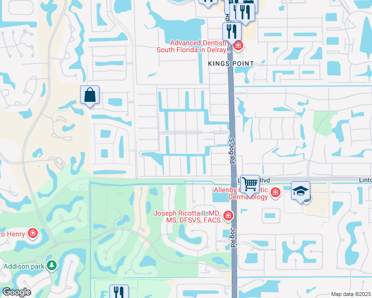 map of restaurants, bars, coffee shops, grocery stores, and more near 562 Monaco Way in Delray Beach