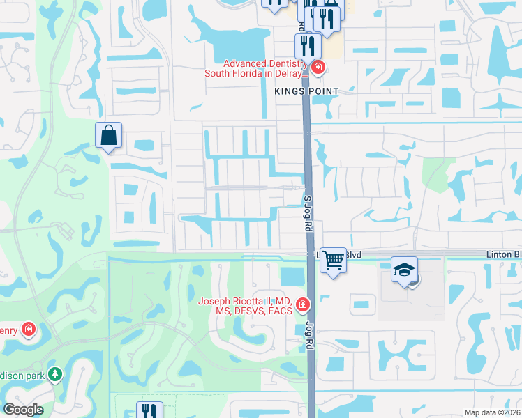 map of restaurants, bars, coffee shops, grocery stores, and more near 695 Monaco O in Delray Beach
