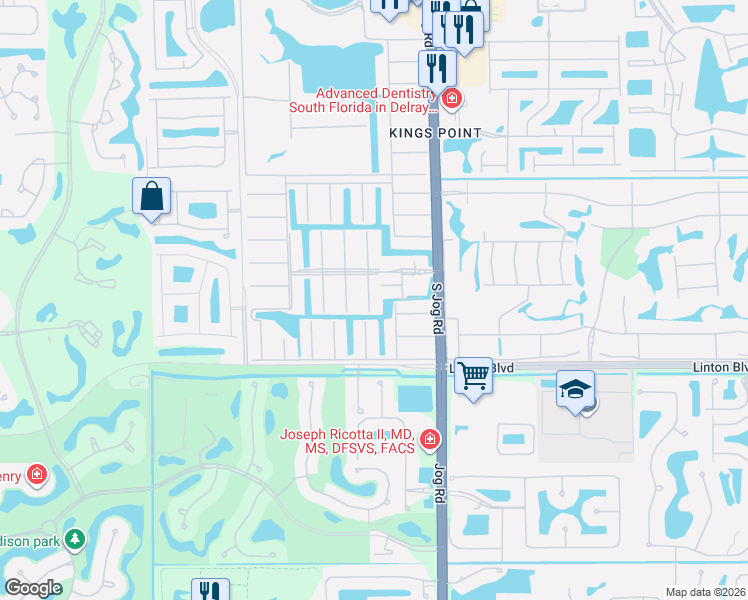 map of restaurants, bars, coffee shops, grocery stores, and more near 695 Monaco O in Delray Beach