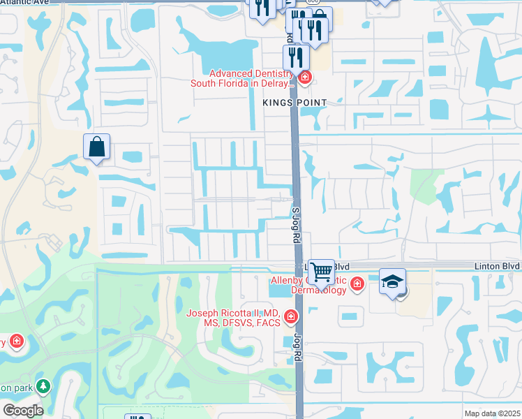 map of restaurants, bars, coffee shops, grocery stores, and more near 695 Monaco O in Delray Beach