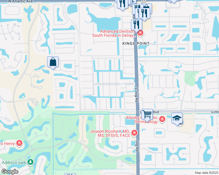 map of restaurants, bars, coffee shops, grocery stores, and more near 562 Monaco Way in Delray Beach