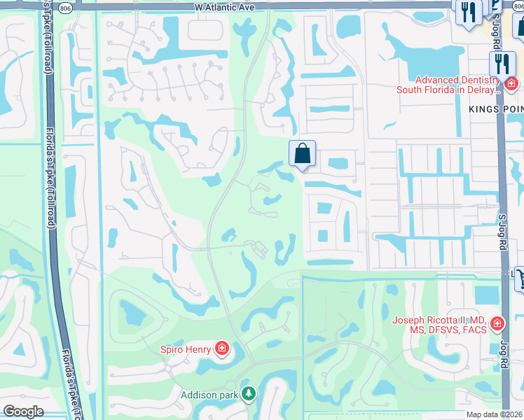 map of restaurants, bars, coffee shops, grocery stores, and more near 7320 Clunie Place in Delray Beach