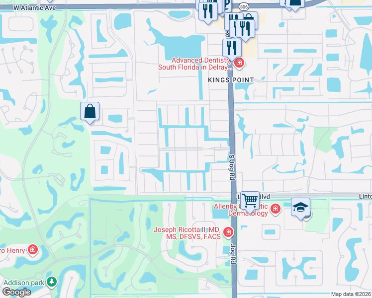 map of restaurants, bars, coffee shops, grocery stores, and more near 203 Monaco Way in Delray Beach