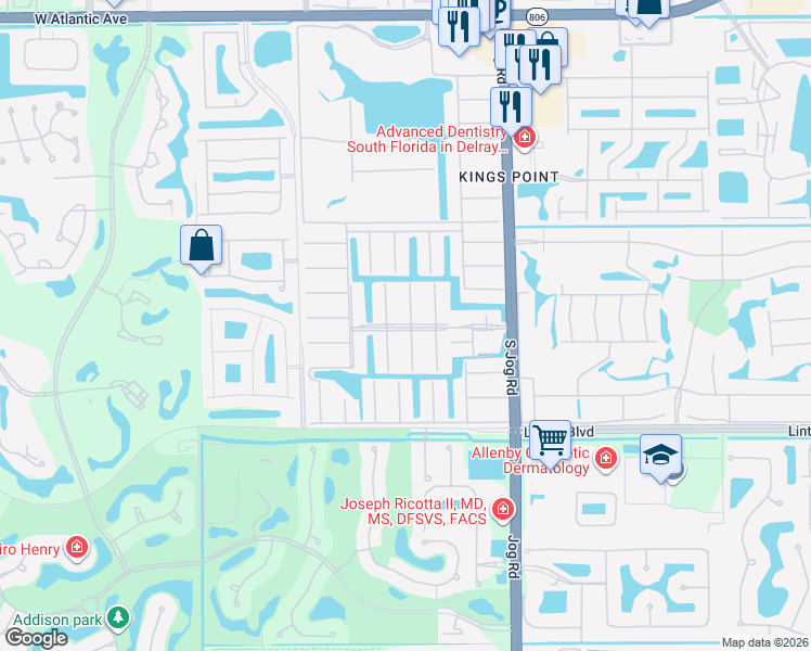 map of restaurants, bars, coffee shops, grocery stores, and more near 203 Monaco Way in Delray Beach