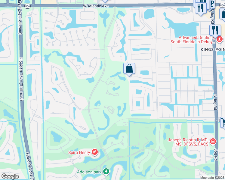 map of restaurants, bars, coffee shops, grocery stores, and more near 136 Clunie Place in Delray Beach