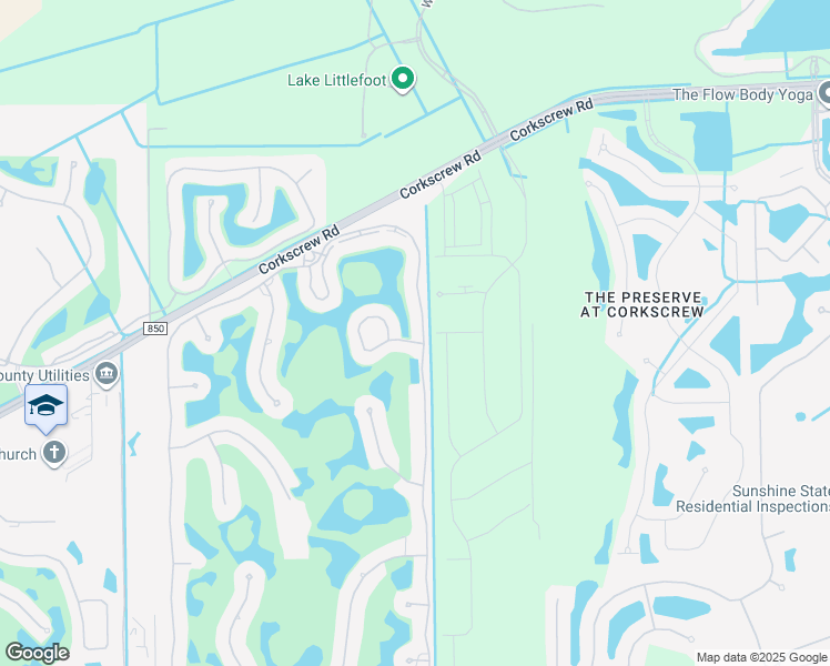map of restaurants, bars, coffee shops, grocery stores, and more near 12508 Wildcat Cove Circle in Estero