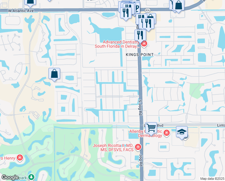 map of restaurants, bars, coffee shops, grocery stores, and more near 203 Monaco Way in Delray Beach