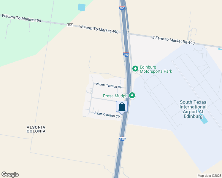 map of restaurants, bars, coffee shops, grocery stores, and more near 316 Los Cerritos Circle in Edinburg