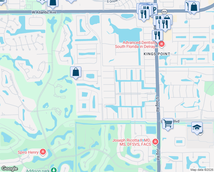 map of restaurants, bars, coffee shops, grocery stores, and more near 512 Brittany K in Delray Beach