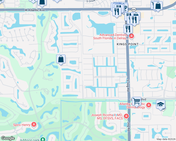 map of restaurants, bars, coffee shops, grocery stores, and more near 512 Brittany K in Delray Beach