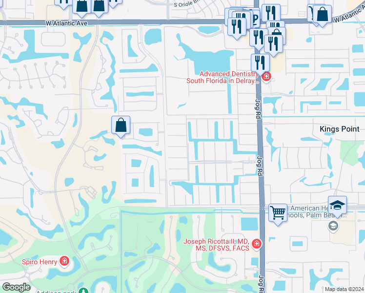 map of restaurants, bars, coffee shops, grocery stores, and more near 512 Brittany K in Delray Beach