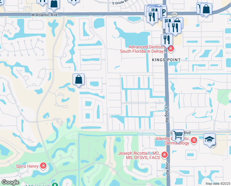 map of restaurants, bars, coffee shops, grocery stores, and more near 512 Brittany K in Delray Beach