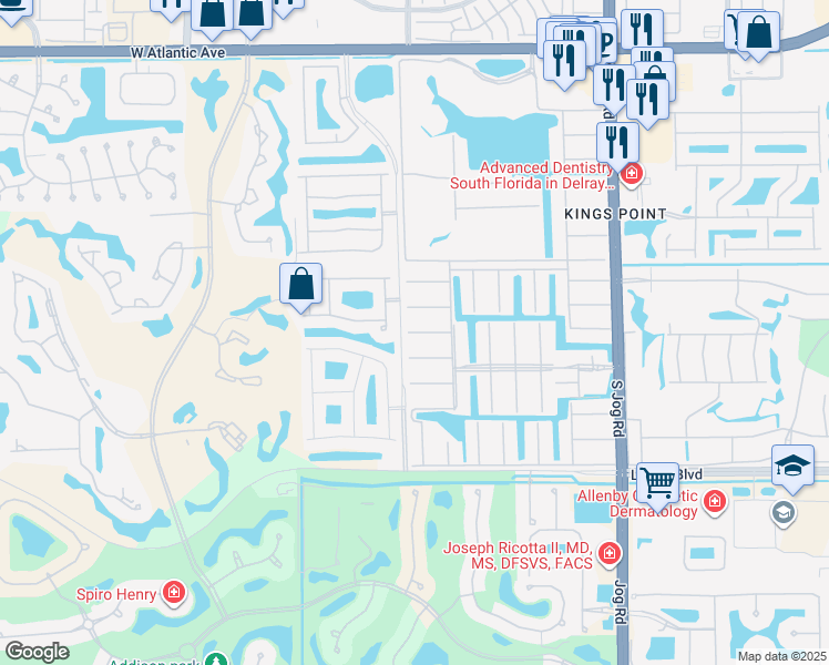 map of restaurants, bars, coffee shops, grocery stores, and more near 512 Brittany K in Delray Beach