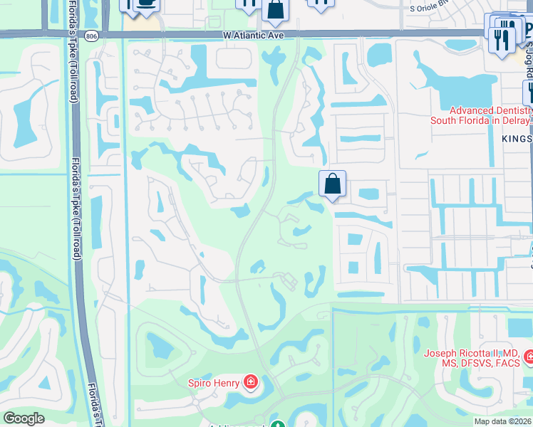 map of restaurants, bars, coffee shops, grocery stores, and more near 7380 Clunie Place in Delray Beach