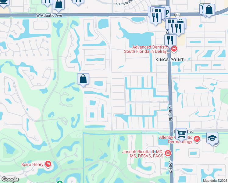 map of restaurants, bars, coffee shops, grocery stores, and more near 512 Brittany K in Delray Beach
