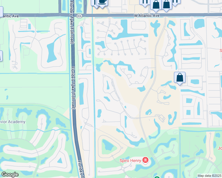 map of restaurants, bars, coffee shops, grocery stores, and more near 15727 Loch Maree Lane in Delray Beach