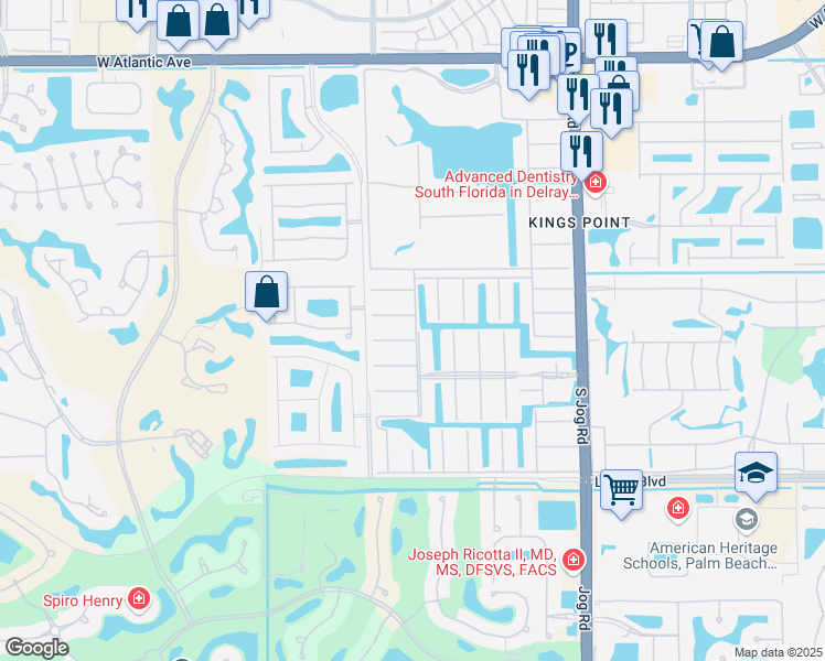 map of restaurants, bars, coffee shops, grocery stores, and more near 512 Brittany K in Delray Beach