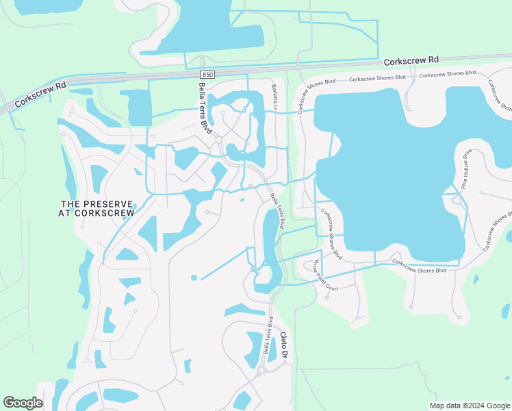 map of restaurants, bars, coffee shops, grocery stores, and more near 20330 Ardore Lane in Estero